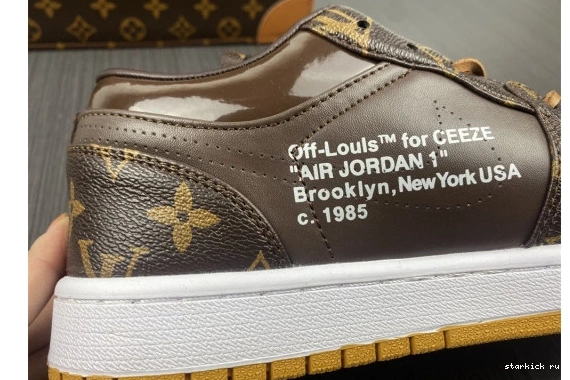 JORDAN AIR Low 1 CASE) -LouiV Top (WITH O-W WHITE-LouiV 0412